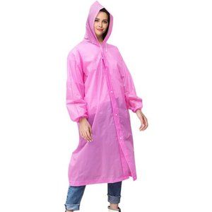 Zando Rain Ponchos for Adults Women Clear Rain Jackets Waterproof with Hood Pack